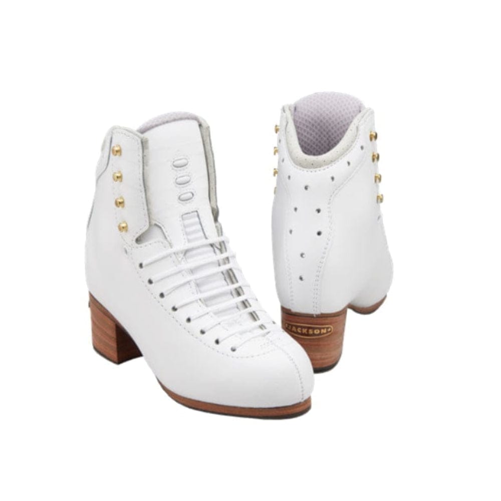 Jackson Elite 5300 Figure Boots Only - White - Figure Boots